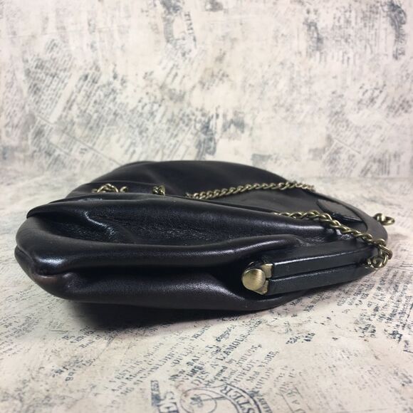 Fossil vintage leather handbag with chain handle - Picture 6 of 14